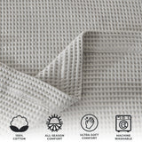 100% Cotton Waffle Weave Blanket - Mikala Collection