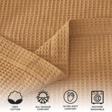 100% Cotton Waffle Weave Blanket - Mikala Collection-Blankets-Parc Decor