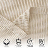 100% Cotton Waffle Weave Blanket - Mikala Collection-Blankets-Parc Decor