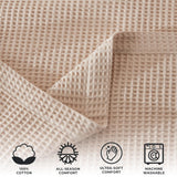 100% Cotton Waffle Weave Blanket - Mikala Collection-Blankets-Parc Decor
