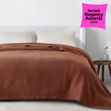 100% Cotton Waffle Weave Blanket - Mikala Collection-Blankets-Parc Decor