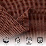 100% Cotton Waffle Weave Blanket - Mikala Collection-Blankets-Parc Decor