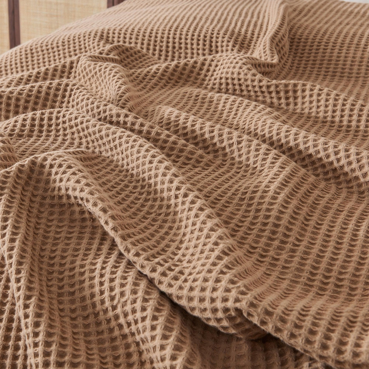 100% Cotton Waffle Weave Blanket - Mikala Collection-Blankets-Parc Decor