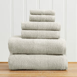 100% Cotton Woven Texture Bath Towel Set - Marbella Collection