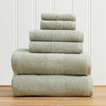 100% Cotton Woven Texture Bath Towel Set - Marbella Collection