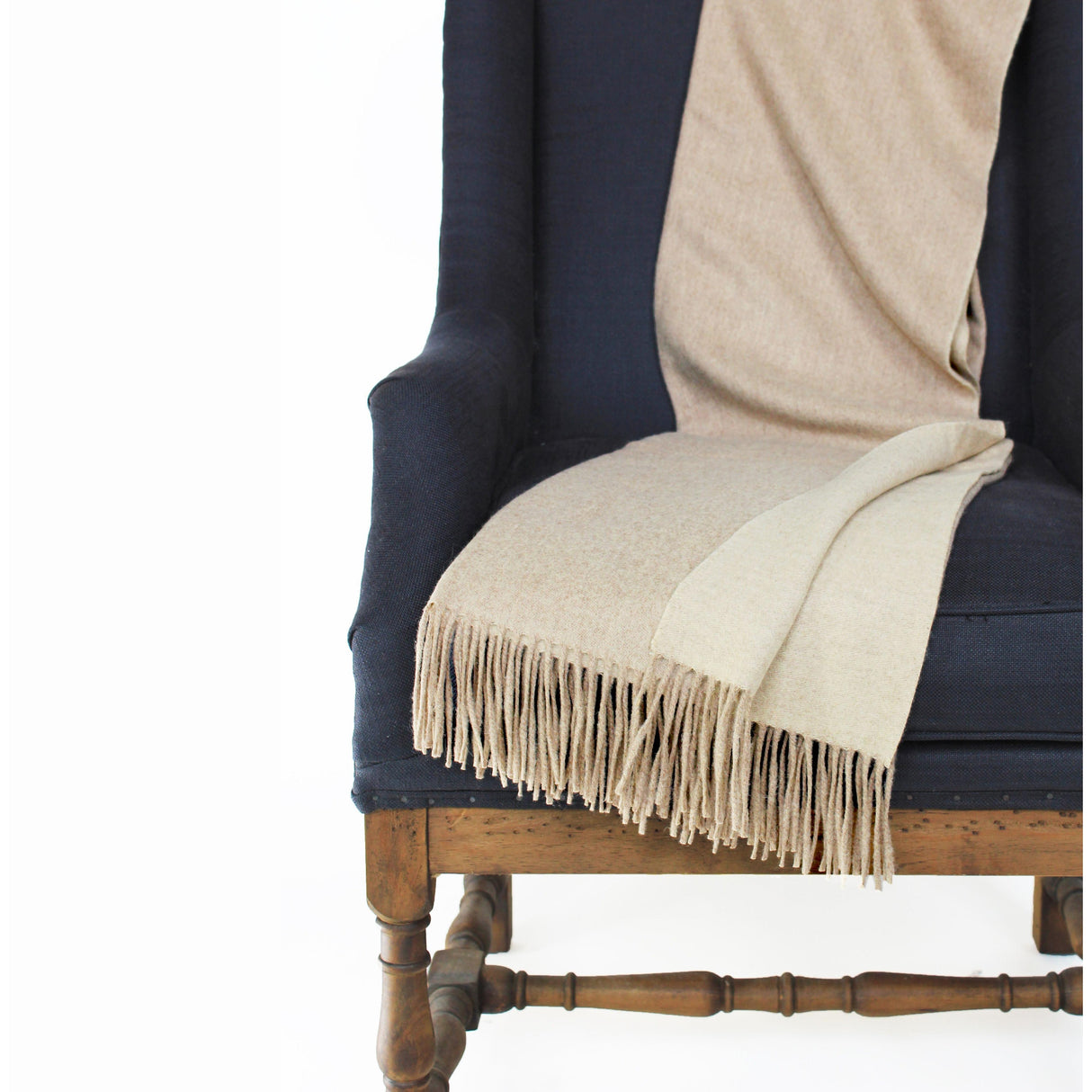 100% Merino Wool Reversible Throw-Throw-Parc Decor