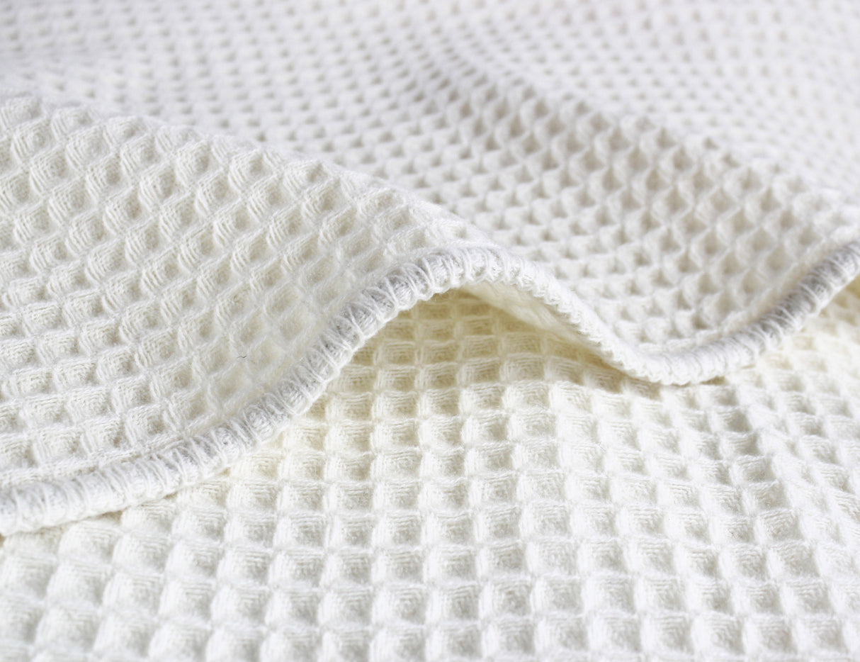 100% Merino Wool Waffle Weave Blanket-Blanket-Parc Decor