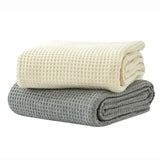 100% Merino Wool Waffle Weave Blanket-Blanket-Parc Decor