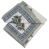 100% Organic Cotton - Toile de Blu Hortensia Tablecloth