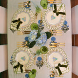 100% Organic Cotton - Toile de Blu Hortensia Tablecloth