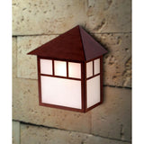 10"H Artisan 1-Light Architectural Bronze Pocket Outdoor Wall Light
