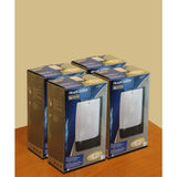 10"H Outdoor LED Wallpack Dusk to Dawn Wall Light, Low Profile Black Finish, White Shade