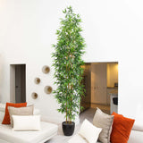 11’ Artificial Bamboo Tree with Real Bamboo Trunks-Tree-Parc Decor