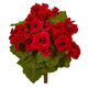 11” Begonia Bush Artificial Flower (Set of 4)-Stem-Parc Decor