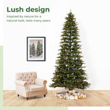 11’ Belgium Fir “Natural Look” Artificial Christmas Tree with 1250 Clear LED Lights and 4222 Bendable Branches-Christmas Tree-Parc Decor