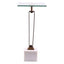 11" Modern Martini Table with White Marble