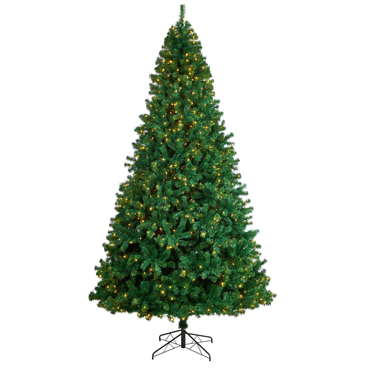 11' Northern Tip Artificial Christmas Tree with 1000 Clear LED Lights and 2720 Bendable Branches-Christmas Tree-Parc Decor