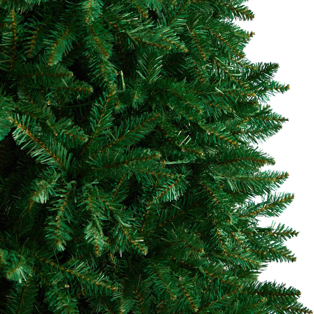 11’ Slim Green Mountain Pine Christmas Tree with 950 Clear LED Lights and 2836 Bendable Branches-Christmas Tree-Parc Decor