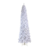 11’ Slim White Artificial Christmas Tree with 950 Warm White LED Lights and 2836 Bendable Branches-Christmas Tree-Parc Decor