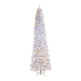 11’ Slim White Artificial Christmas Tree with 950 Warm White LED Lights and 2836 Bendable Branches-Christmas Tree-Parc Decor
