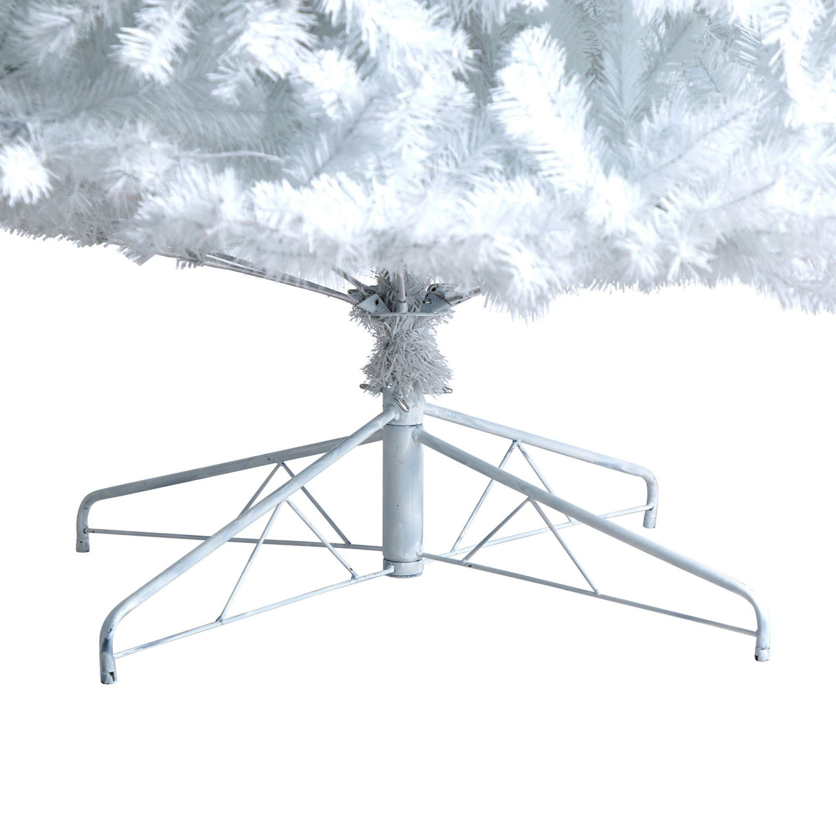 11' White Artificial Christmas Tree with 2720 Bendable Branches and 1000 LED Lights-Christmas Tree-Parc Decor