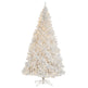 11' White Artificial Christmas Tree with 2720 Bendable Branches and 1000 LED Lights-Christmas Tree-Parc Decor