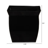 11.75” Fluted Metal Square Planter-Planter-Parc Decor