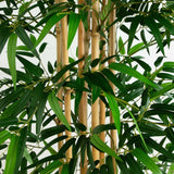12’ Artificial Bamboo Tree with Real Bamboo Trunks-Tree-Parc Decor