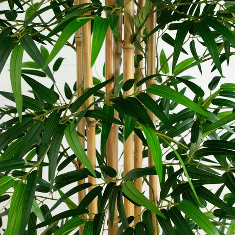 12’ Artificial Bamboo Tree with Real Bamboo Trunks-Tree-Parc Decor