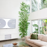 12’ Artificial Green Bamboo Tree-Tree-Parc Decor