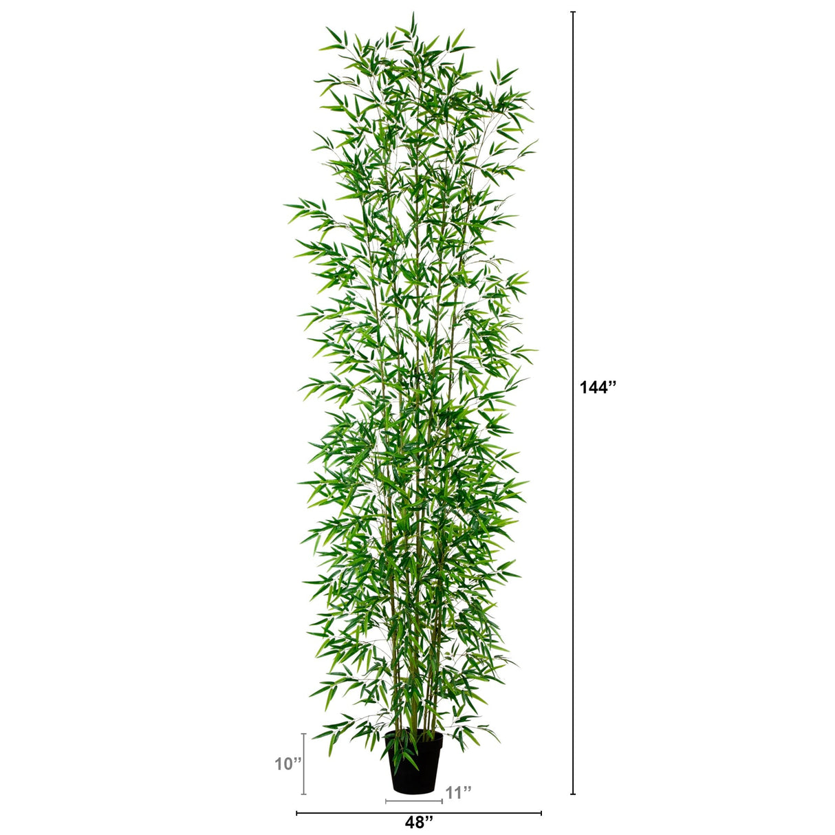 12’ Artificial Green Bamboo Tree-Tree-Parc Decor