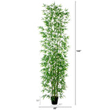12’ Artificial Green Bamboo Tree-Tree-Parc Decor