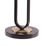 12" Black Round Side Table