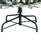 12’ Flocked Pencil Artificial Christmas Tree with 1000 Clear Lights and 1819 Bendable Branches-Christmas Tree-Parc Decor