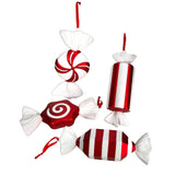 12” Jumbo Assorted Candy Holiday Christmas Deluxe Shatterproof Ornament Set of 4-Ornament-Parc Decor