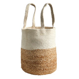 12.5” Handmade Natural Jute and Cotton Planter-Parc Decor