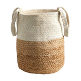 12.5” Handmade Natural Jute and Cotton Planter-Parc Decor