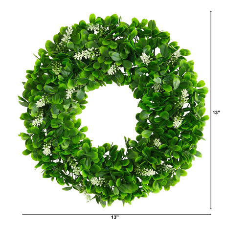 13” Jasmine Artificial Wreath-Parc Decor