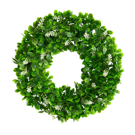 13” Jasmine Artificial Wreath-Parc Decor
