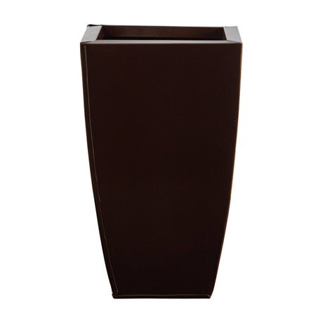 13” Tapered Square Metal Planter-Parc Decor
