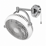 13" Industrial Bathroom Ceiling Fan with Pull Chain