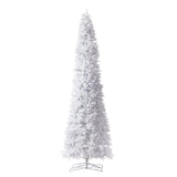13’ Slim White Artificial Christmas Tree with 1350 Warm White LED Lights and 3924 Bendable Branches-Christmas Tree-Parc Decor