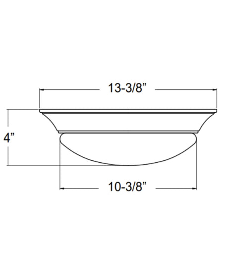 13"w 1-Light LED Flush Mount [6 PACK] Ceiling Lights Brushed Nickel Finish by RP Lighting