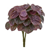 14” Artificial Deep Purple Peperomia Plant (Set of 6)-Parc Decor