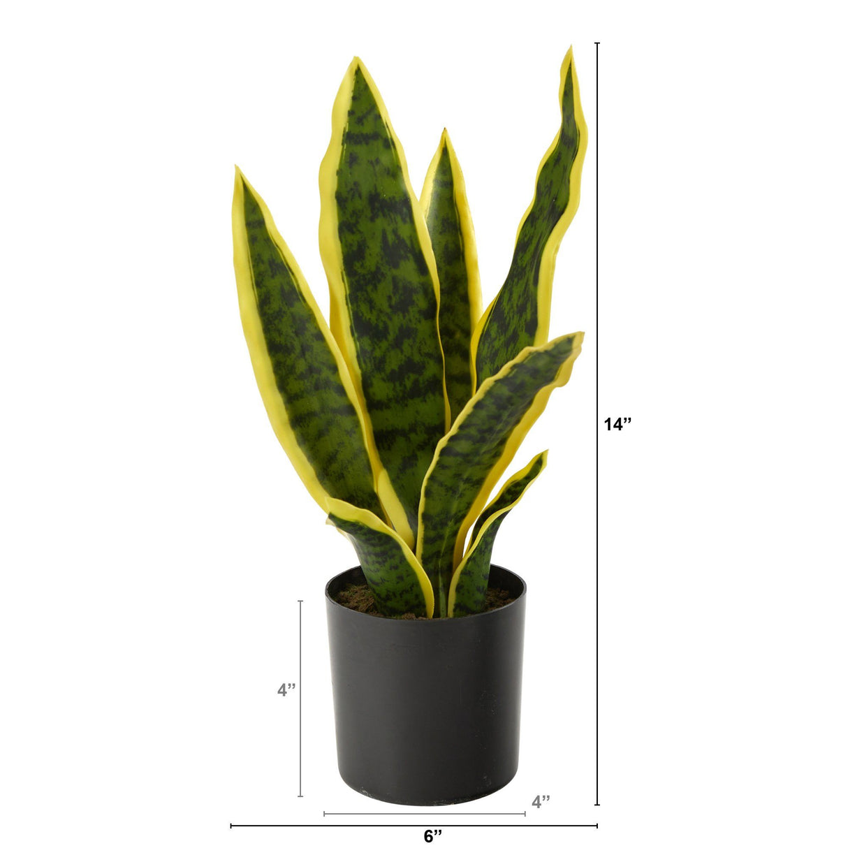 14” Sansevieria Artificial Plant-Parc Decor