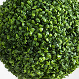 14” Artificial Boxwood Ball Topiary with Integrated Ground Stake UV Resistant - Set of 2-Plant-Parc Decor