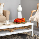 14” Autumn Hydrangea Artificial Candelabrum Arrangement-Candelabrum-Parc Decor