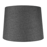 14"W 2 Light Swag Plug-In Pendant Granite Gray Burlap with Diffuser White Cord