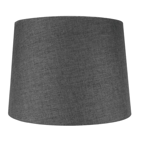 14"W 2 Light Swag Plug-In Pendant Granite Gray Burlap with Diffuser White Cord
