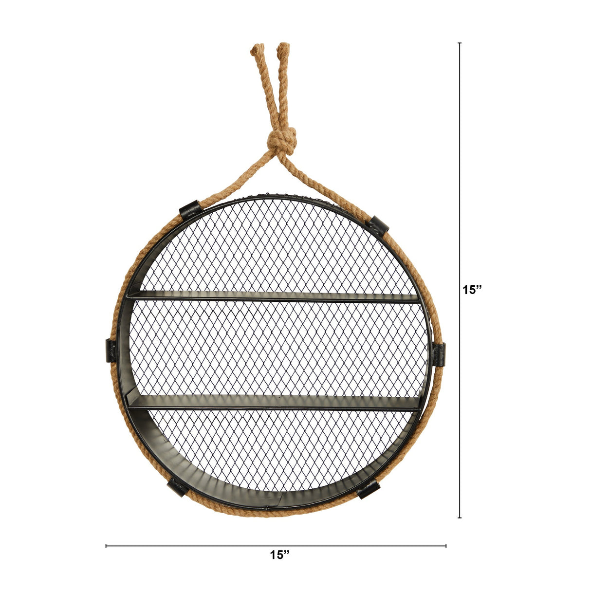 15” Round Wall Shelf-Parc Decor